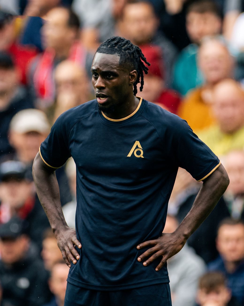 Jeremie Frimpong in an AthletiQ shirt